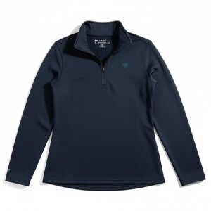 Ariat Quarter Zip Pullover Mens Small Navy Blue Ariat Tek Cold Series